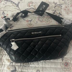MZ Wallace black waist bag NWT